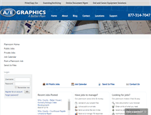 Tablet Screenshot of planroom.aegraphics.com